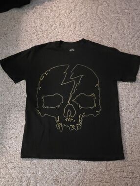 Born Scum Gold Skull Tshirt